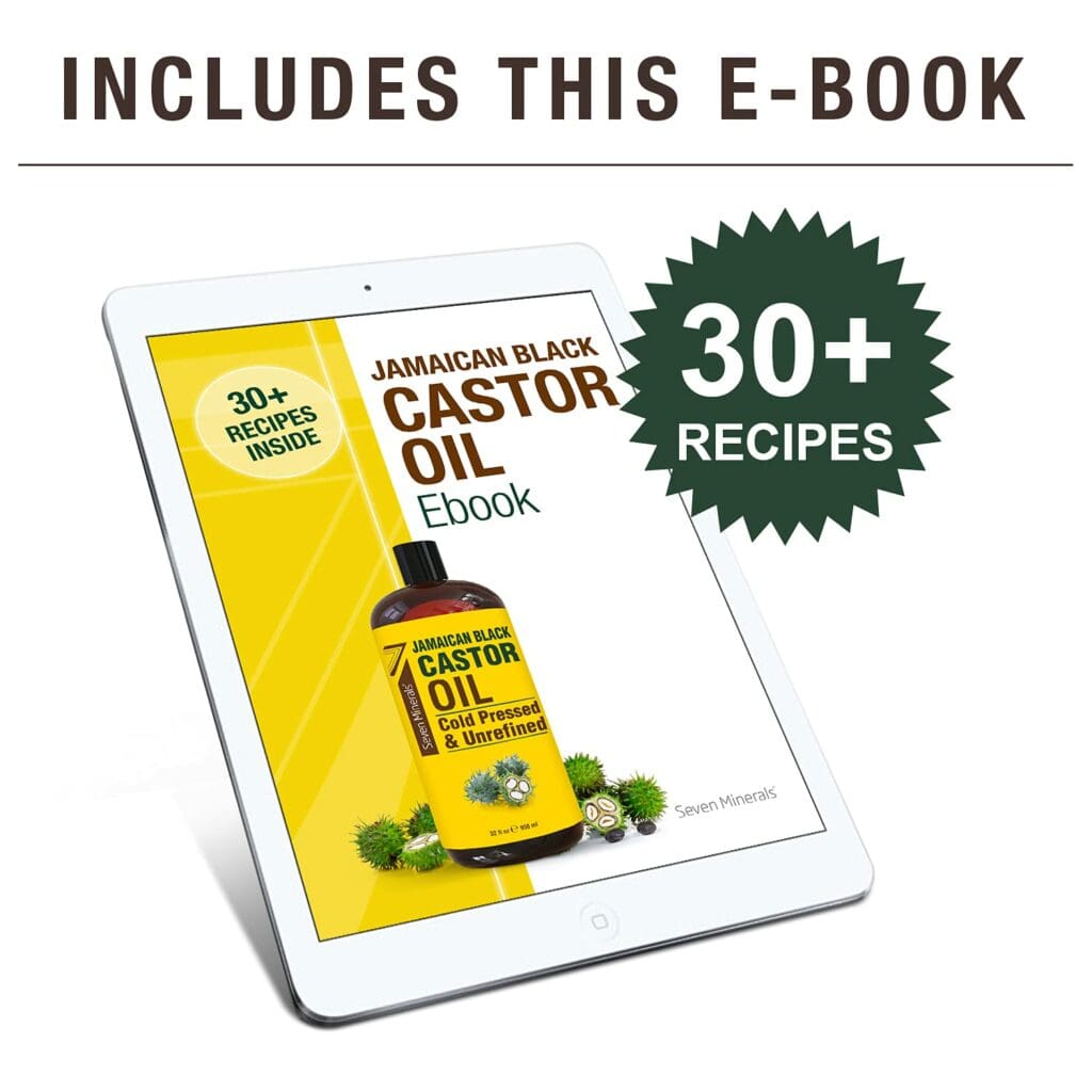 Pure Jamaican Black Castor Oil - Big 32 fl oz Bottle - Unrefined  Hexane Free - 100% Pure Jamaican Black Castor Oil for Hair Growth, Thicker Eyelashes  Eyebrows, Dry Skin, Healing, Hair Care