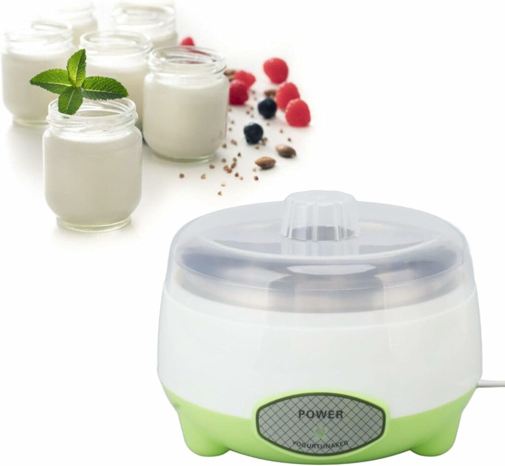 Yogurt Maker Machine, Energy Saving DIY Yogurt Maker Machine Stainless Steel Container Compact for Kitchen (US Plug 110V)